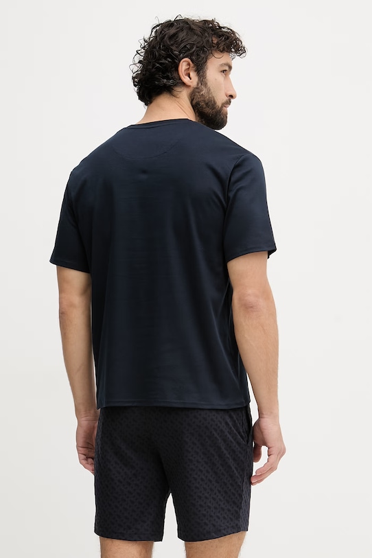 BOSS пижама из двух частей для мужчин из хлопка 50540613 тёмно-синий SS26