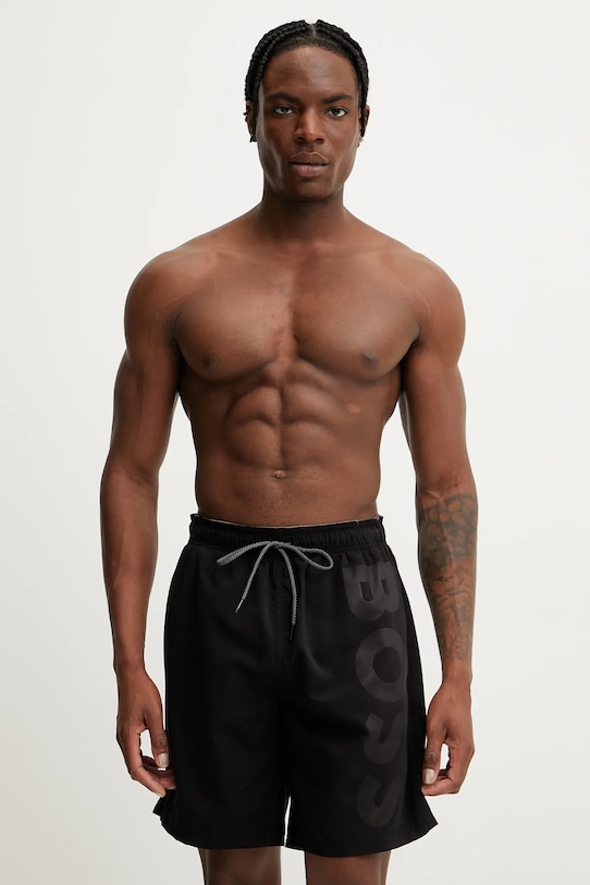 BOSS pantaloni scurti de baie Planet friendly negru 50509127