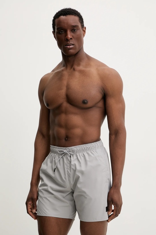 BOSS szorty kąpielowe 50534319 szary SS25