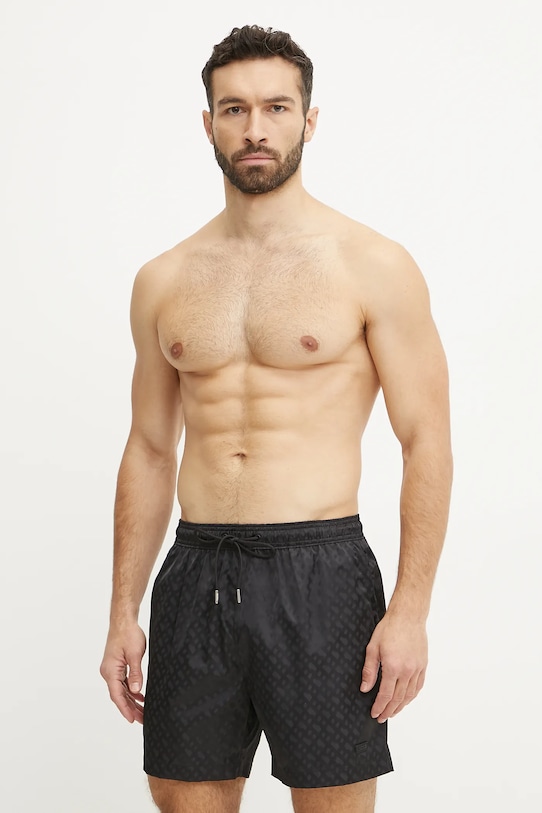 BOSS szorty kąpielowe Planet friendly czarny 50539313