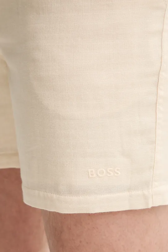 BOSS szorty bawełniane beżowy 50540134