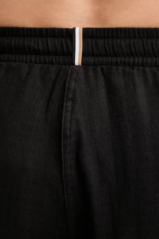 Βαμβακερό σορτσάκι BOSS μαύρο 50540134