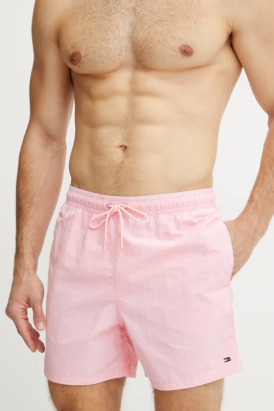 Tommy Hilfiger pantaloni scurti de baie UM0UM03477 roz SS25