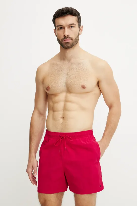 Tommy Hilfiger szorty kąpielowe Planet friendly różowy UM0UM03477