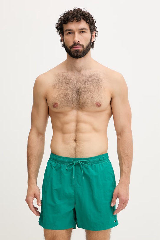 Tommy Hilfiger σορτς μαγιό Ανδρικά τιρκουάζ UM0UM03477