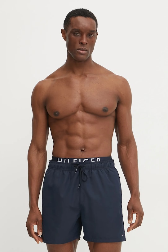 Плувни шорти Tommy Hilfiger Planet friendly тъмносин UM0UM03489