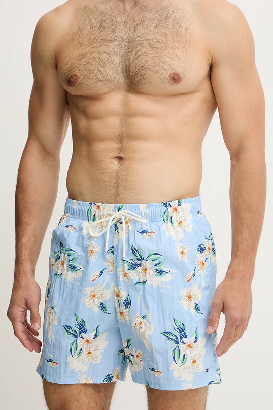 Plavkové šortky Tommy Hilfiger UM0UM03491 modrá SS25