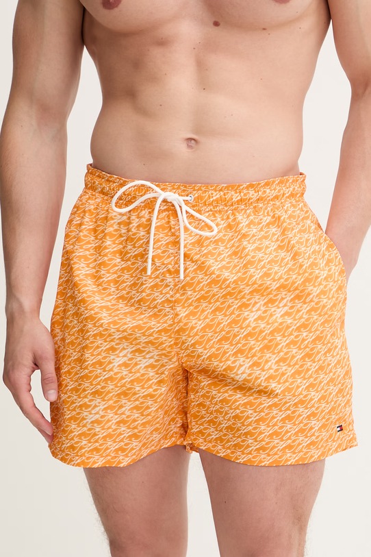 Tommy Hilfiger Koupací šortky pánské UM0UM03491 oranžová SS26