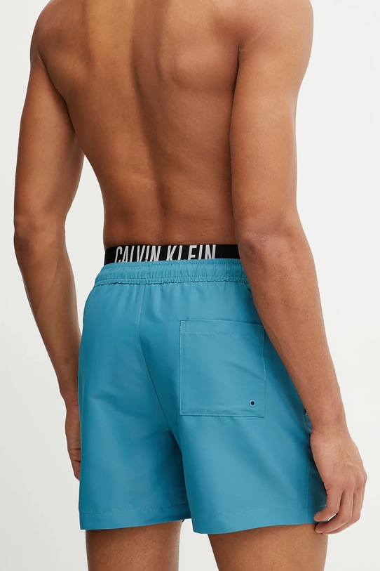 Odzież Calvin Klein szorty kąpielowe KM0KM01093 turkusowy