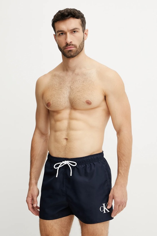 Купальные шорты Calvin Klein Planet friendly тёмно-синий KM0KM01099