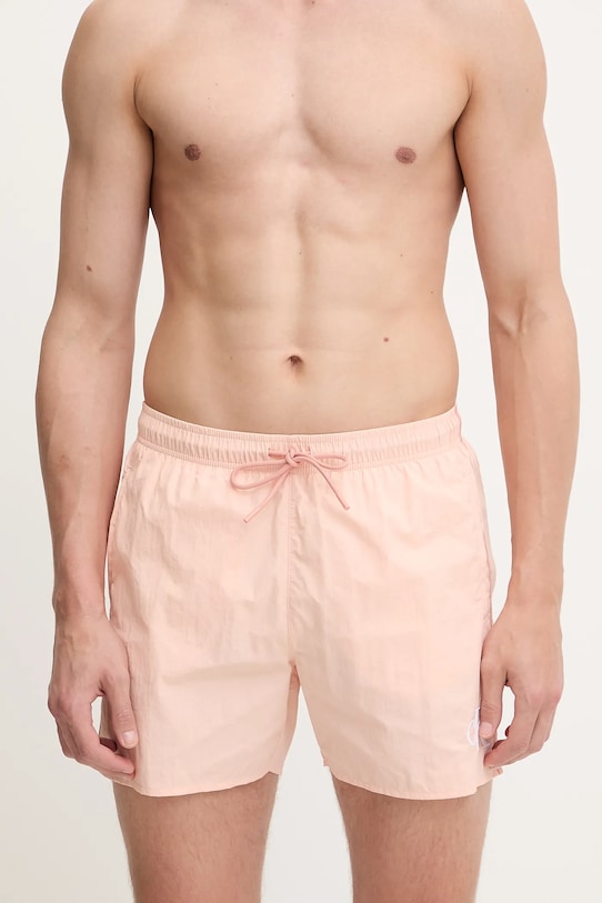 Kopalne kratke hlače Calvin Klein KM0KM01102 oranžna SS25