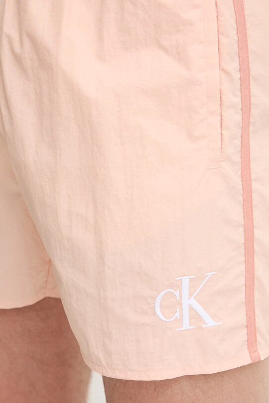Calvin Klein szorty kąpielowe pomarańczowy KM0KM01102