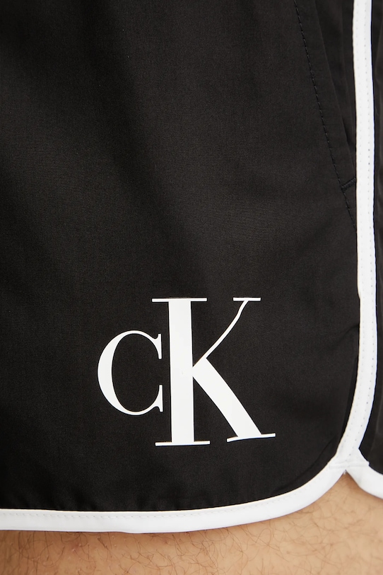 Plavkové šortky Calvin Klein čierna KM0KM01119