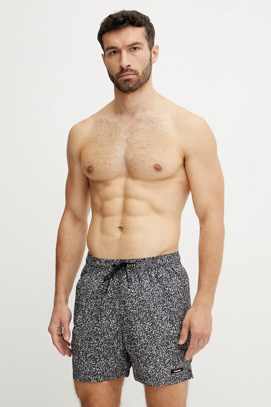 Плувни шорти Calvin Klein Planet friendly сив KM0KM01120