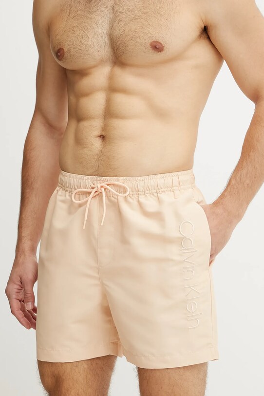 Купальні шорти Calvin Klein KM0KM01166 бежевий SS25