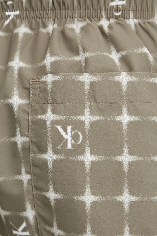 Kratke hlače za kupanje Calvin Klein zelena KM0KM01172
