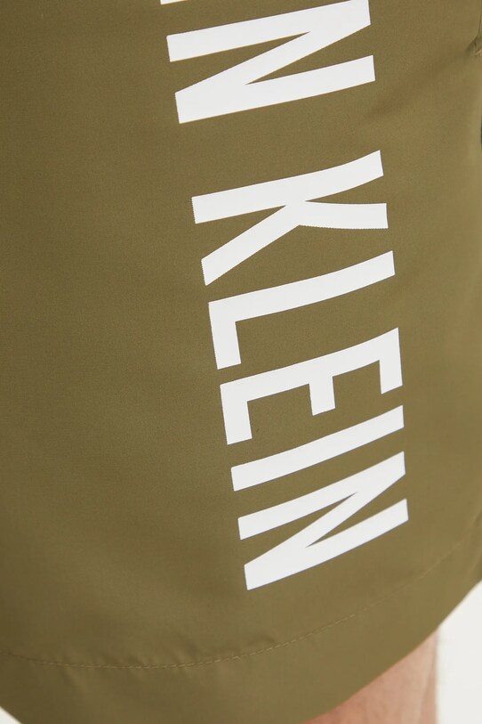 Plavkové šortky Calvin Klein zelená KM0KM01092