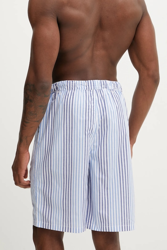 Βαμβακερή πιτζάμα σορτς Tommy Hilfiger UM0UM03530 μπλε SS25