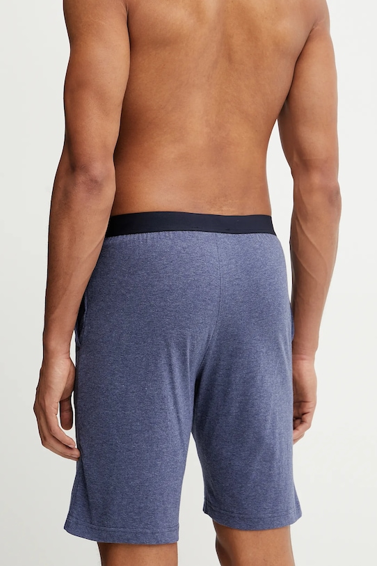 Памучно късо долнище на пижама Tommy Hilfiger UM0UM03578 тъмносин SS25