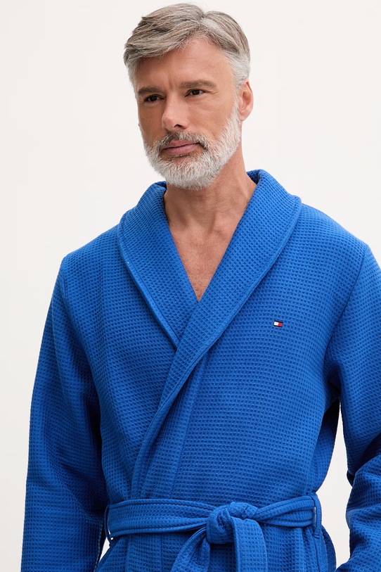 Odjeća Tommy Hilfiger kućni ogrtač za muškarce od pamuka UM0UM03524 plava