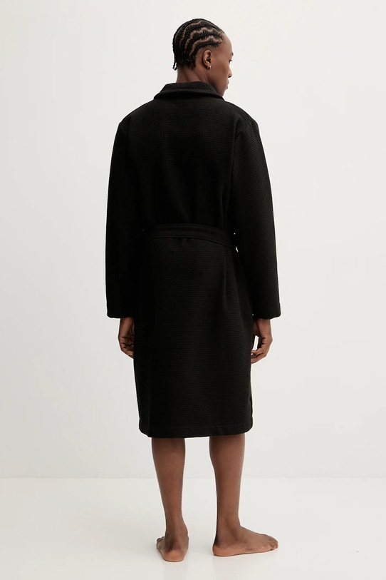 Tommy Hilfiger szlafrok bawełniany UM0UM03524 czarny AW25