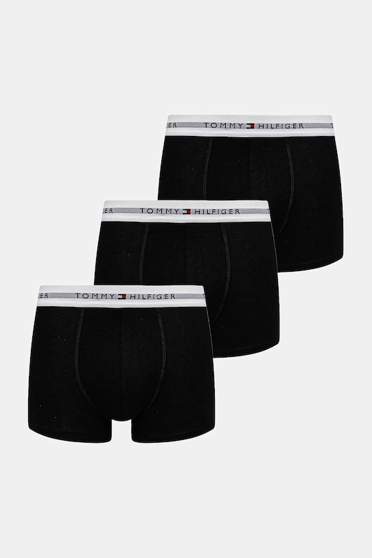 Boxerky Tommy Hilfiger 3-pack pletenina černá UM0UM02763.