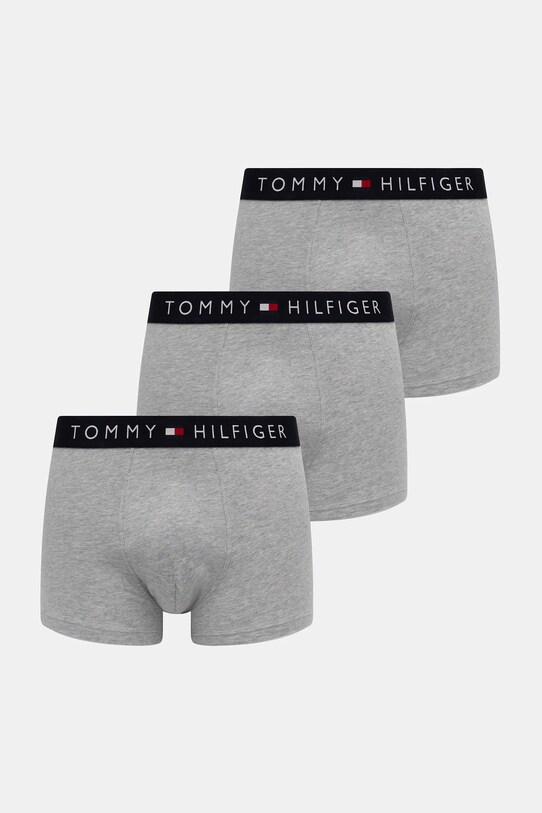 Боксерки Tommy Hilfiger (3 чифта) трикотаж сив UM0UM03400