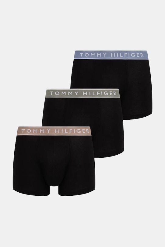 Боксери Tommy Hilfiger 3-pack трикотаж чорний UM0UM03457