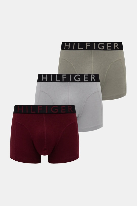 Боксери Tommy Hilfiger 3-pack трикотаж бордо UM0UM03464