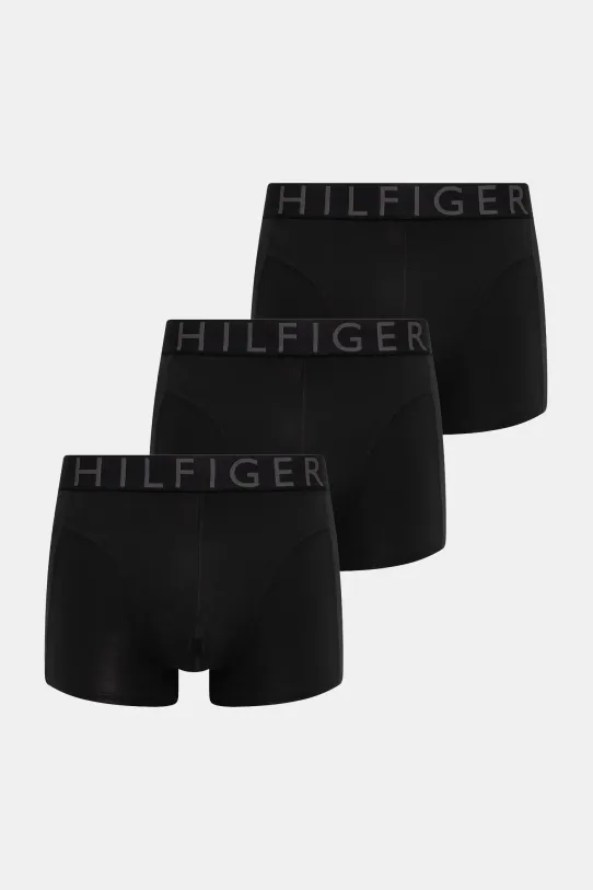 Μποξεράκια Tommy Hilfiger 3-pack εφαρμοστό σορτς μπόξερ μαύρο UM0UM03467