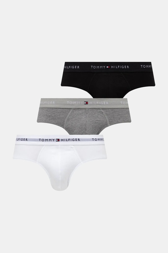 Slip gaćice Tommy Hilfiger 3-pack print siva UM0UM03471