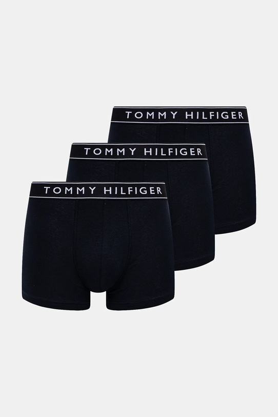 Boxerky Tommy Hilfiger 3-pak pletenina čierna UM0UM03520