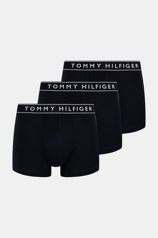 Boxerky Tommy Hilfiger 3-pak pletenina čierna UM0UM03520
