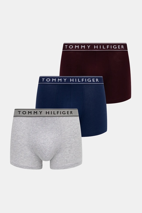 Tommy Hilfiger boxeri 3-pack boxeri burgundia UM0UM03520
