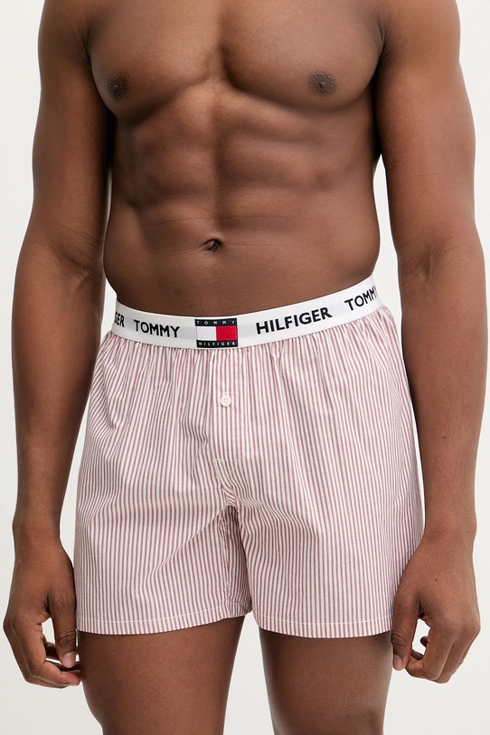 Bavlnené boxerky Tommy Hilfiger bavlna červená UM0UM03544