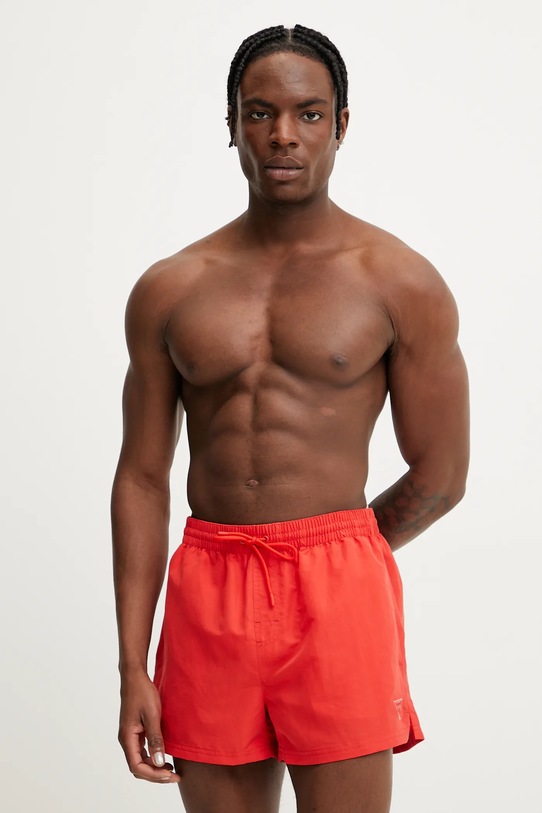 Guess szorty kąpielowe Planet friendly czerwony F4GT00.WG282