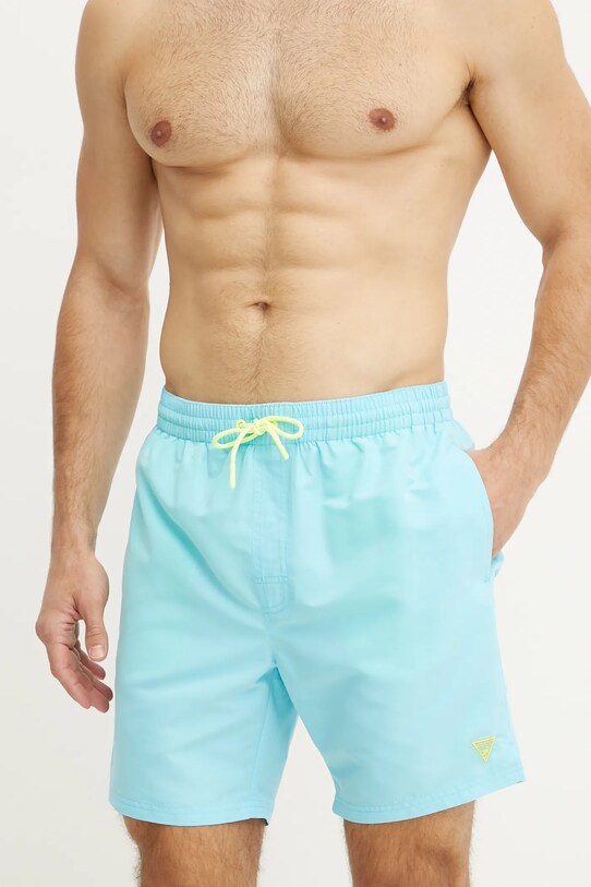 Plavkové šortky Guess F4GT03.WG282 tyrkysová SS25