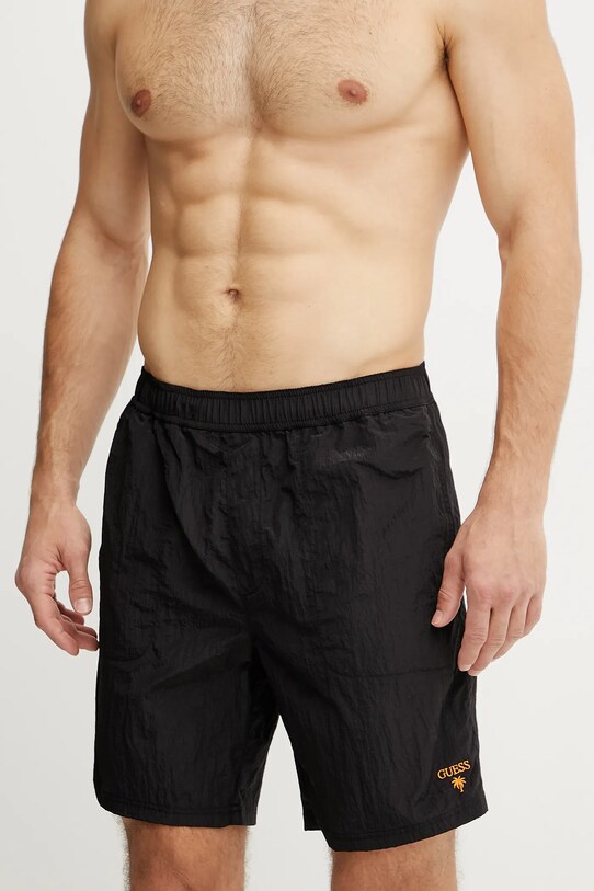 Guess pantaloni scurți de baie F5GT13.WH1D2 negru SS25