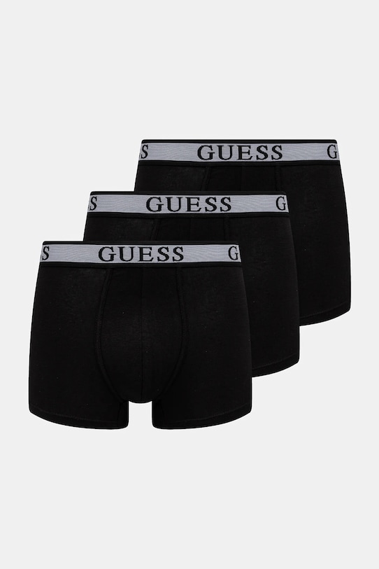 Боксери Guess JOE 3-pack гладкий чорний U5GG03.K6YW1