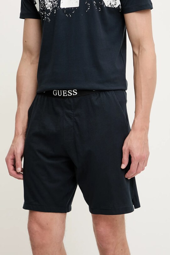 Îmbrăcăminte Guess pijamale de bumbac U5GX22.KCAM1 bleumarin