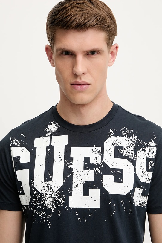 Guess set de pijama de bumbac U5GX22.KCAM1 bleumarin