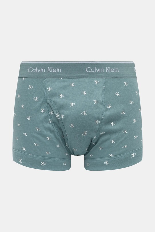 Βαμβακερό μποξεράκι Calvin Klein Underwear 3-pack 000NB4002A πράσινο AA00