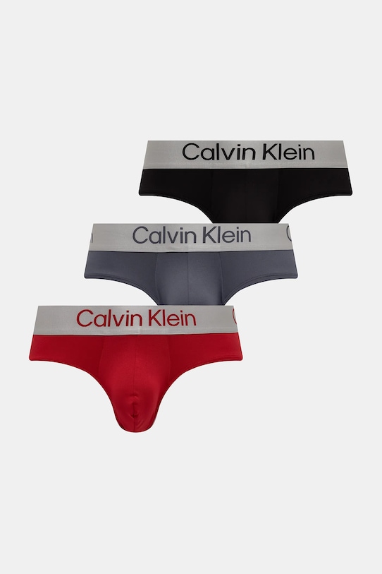 Сліпи Calvin Klein Underwear 3-pack гладкий червоний LV00NB4122