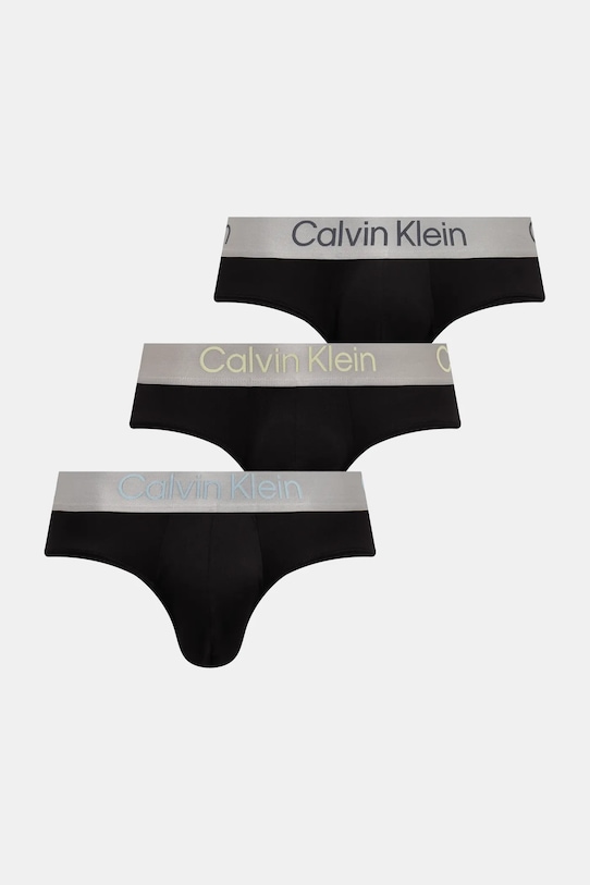 Σλιπ Calvin Klein Underwear 3-pack στάμπα μαύρο LV00NB4122