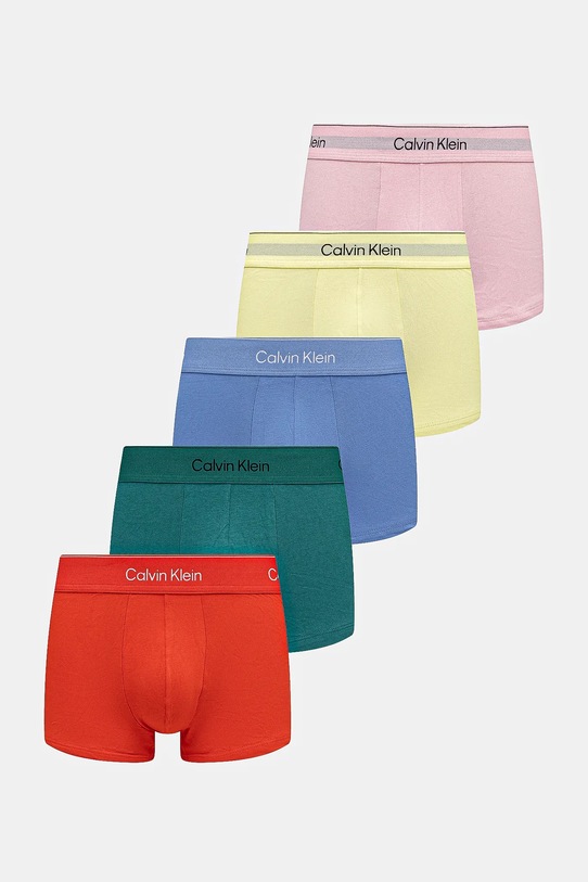Bokserice Calvin Klein Underwear 5-pack pletivo tirkizna LV00NB4230