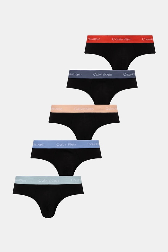 Slipy Calvin Klein Underwear 5-pak pletenina čierna LV00NB4287