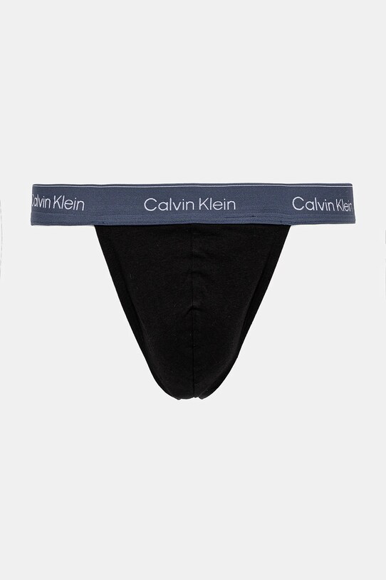 Tanga Calvin Klein Underwear 3-pack černá LV00NB4386