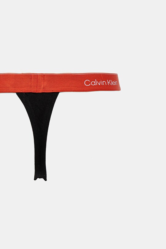 Tanga Calvin Klein Underwear 3-pack LV00NB4386 černá