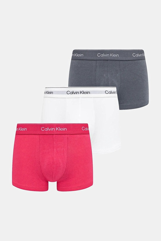 Calvin Klein Underwear pamut boxeralsó 3 db sima fehér LV00NB4389