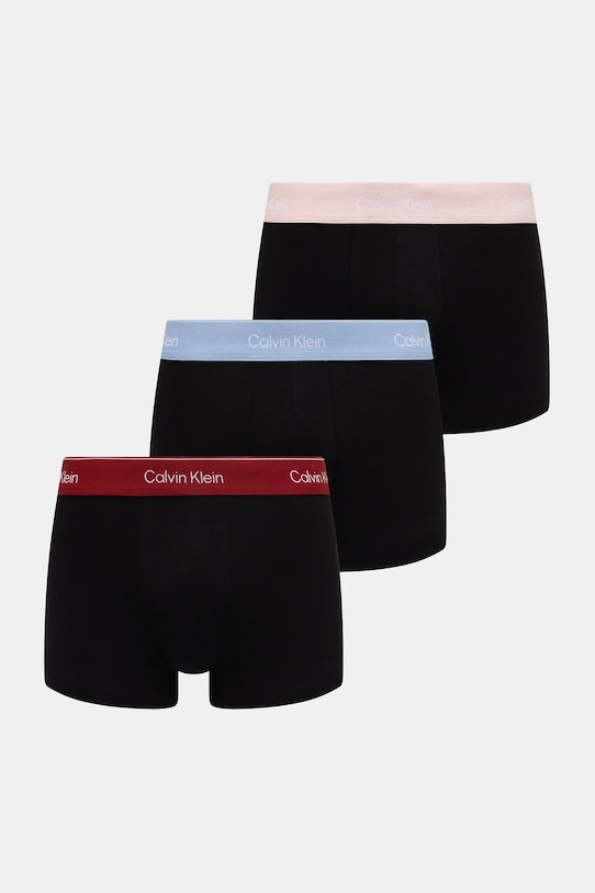Βαμβακερό μποξεράκι Calvin Klein Underwear 3-pack εφαρμοστό σορτς μπόξερ μαύρο LV00NB4389